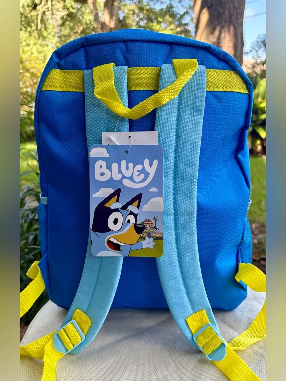 NWT BLUEY Blue/Yellow Kids Backpack and NWT HYDRAPEAK Blue Dino Tumbler